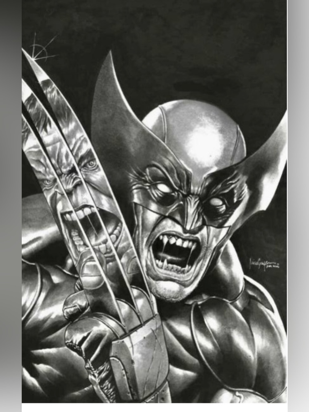Wolverine #1 Suayan Black and White Exclusive Cover